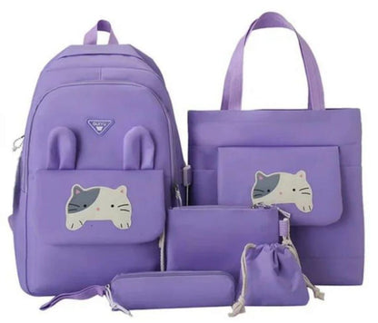 Morral Multifuncional 5 Piezas Oso Plche | Estilo Coreano